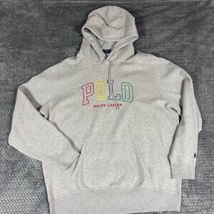 Polo Ralph Lauren Men’s Hoodie Embroidered Gray XXL